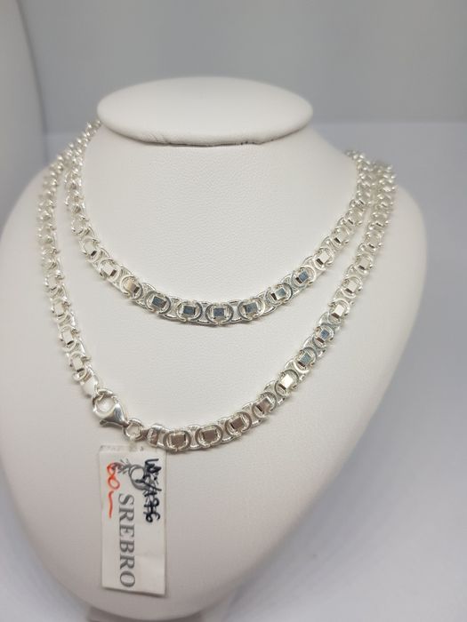 Srebrny łańcuszek splot euro srebro 925 długość 60cm