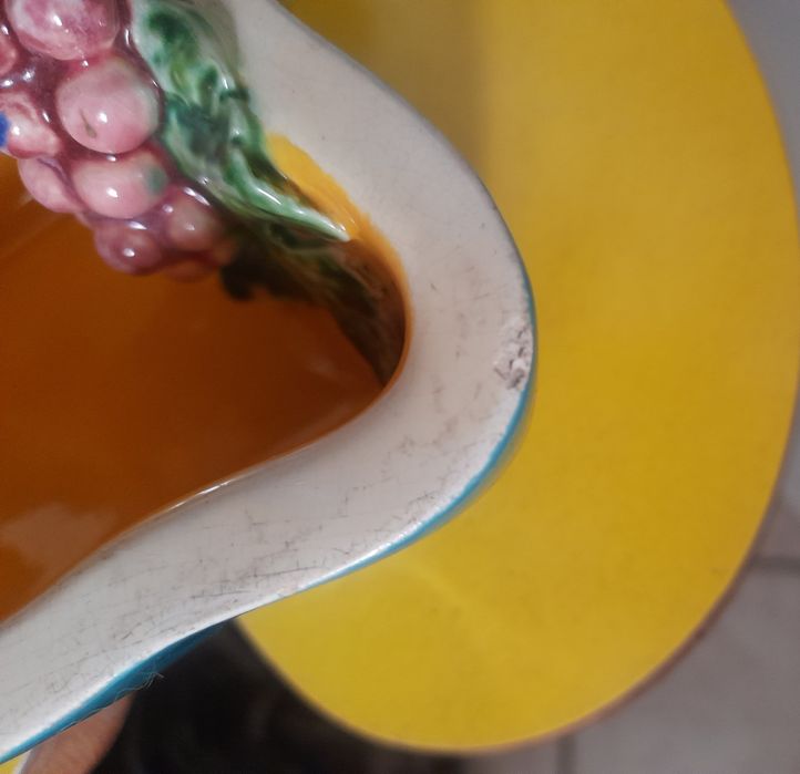 Par de recipientes em cerâmica vintage