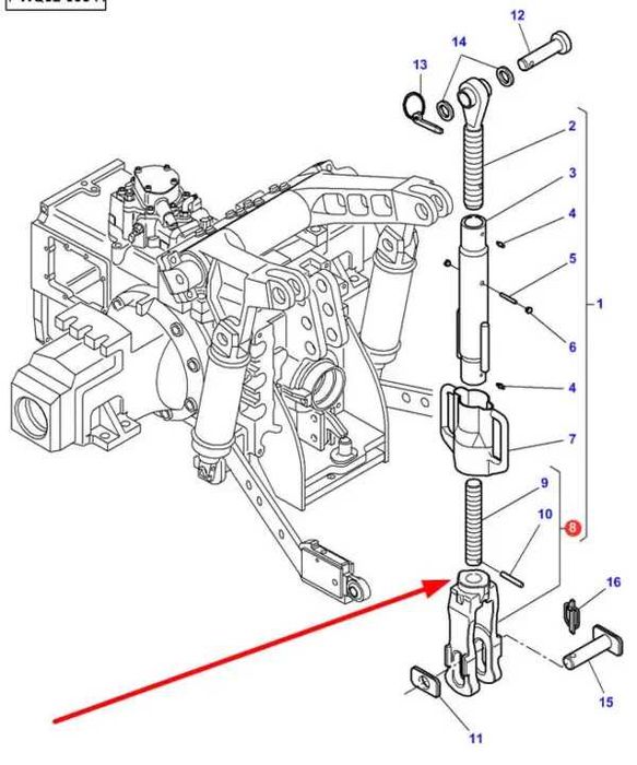 Widełki WIeszaka OEM Massey Ferguson