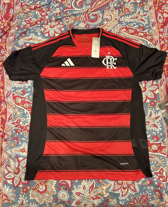 Camisola Flamengo – Tamanho L – Nova (Versão Adepto)