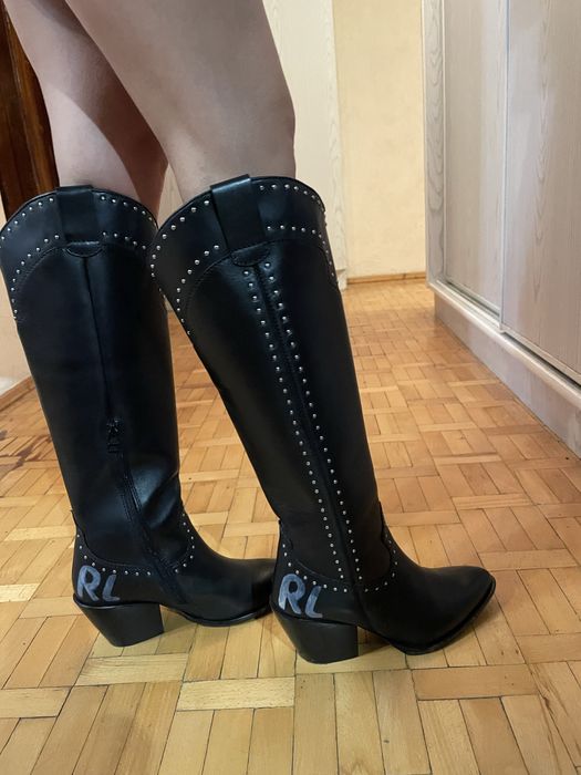 Karl Lagerfeld buty ze skory.