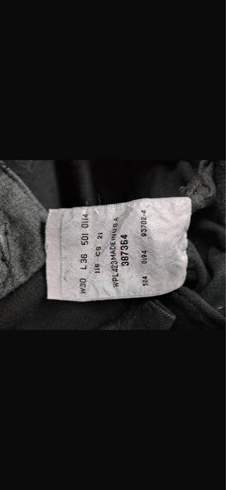 Levis 501 w30l36 100% algodão Made in USA