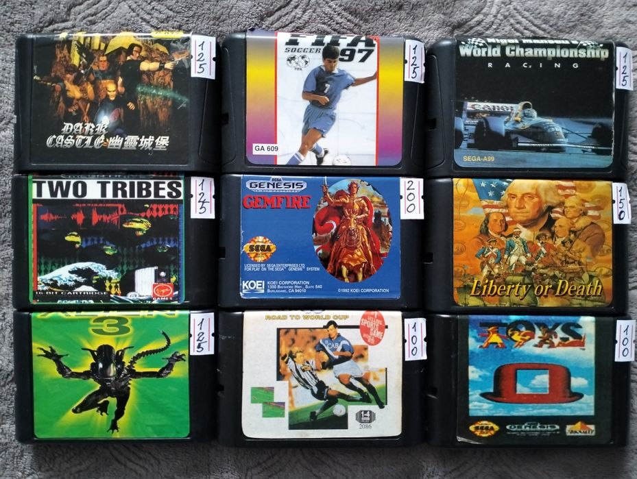Картриджі для приставки Sega