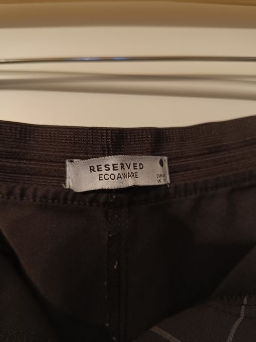 RESERVED spodnie materiałowe w kratę Rozmiar 40