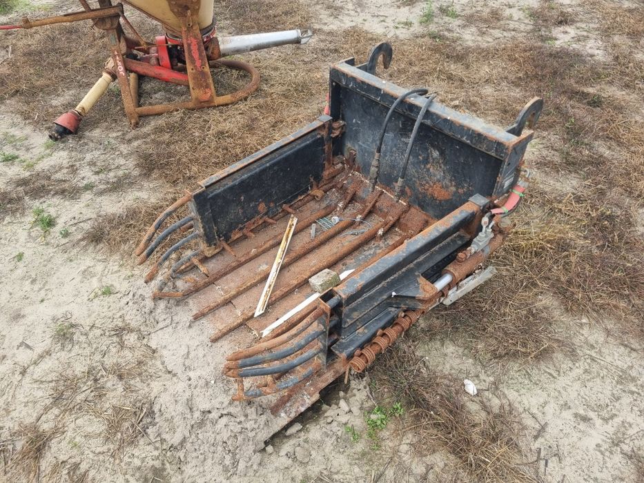 Widły krokodyl hydrauliczne do obornika stajnia, boksy, ładowarka miniładowarka Wysyłka