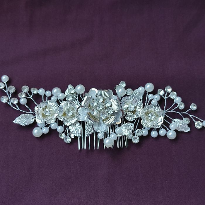 Віночок гілочка для зачіски нареченої прикраса