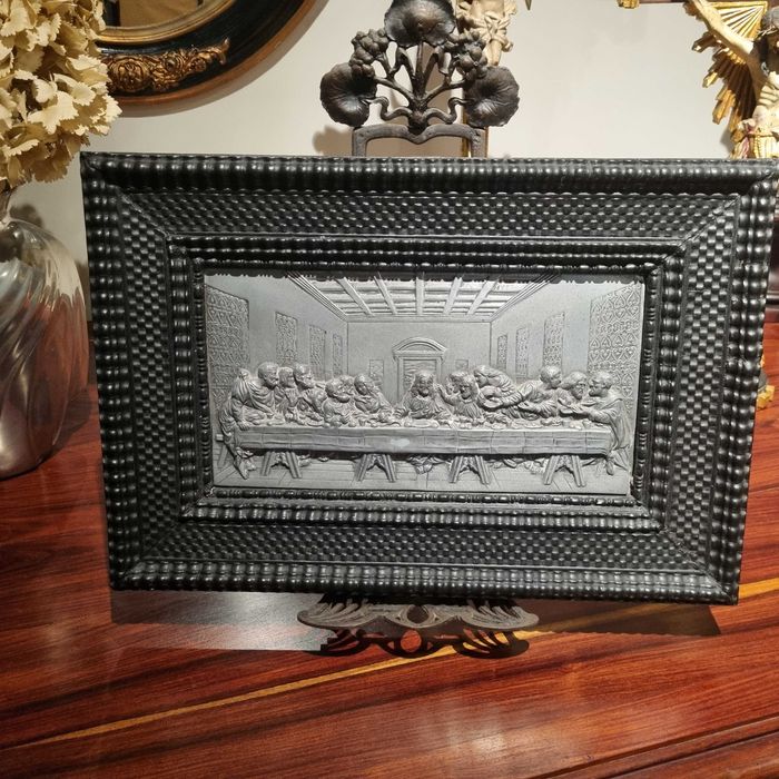 Última Ceia em Estanho com moldura de torcidos e tremidos