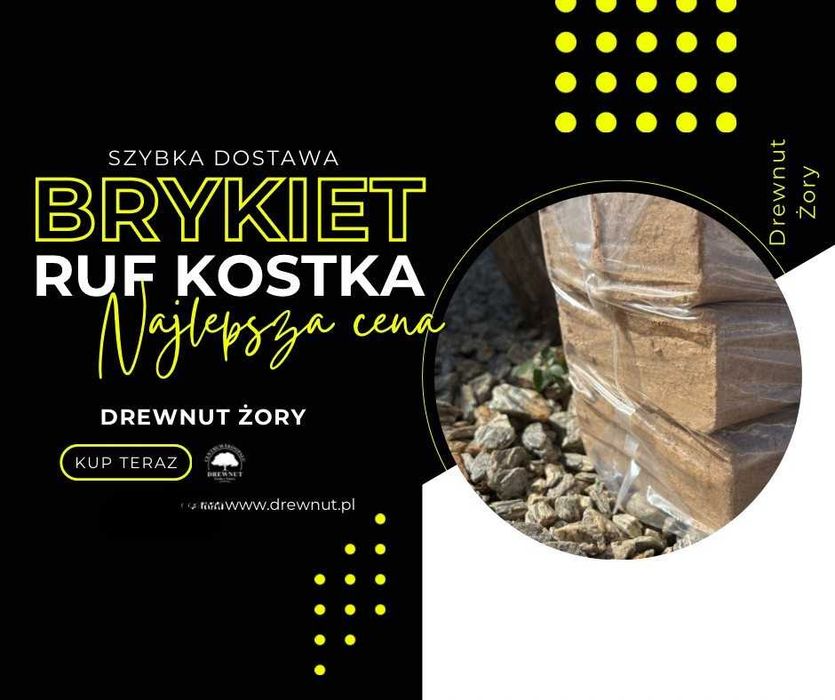 Brykiet RUF bukowy oraz pellet klasy A1, A2 - Zapewniamy transport