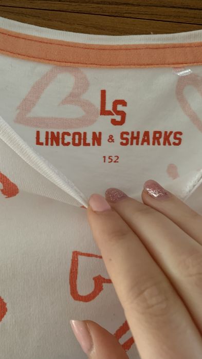 Biały t-shirt dla dziewczynki 152