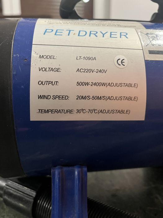 Suszarka dla psa model lt-1090a