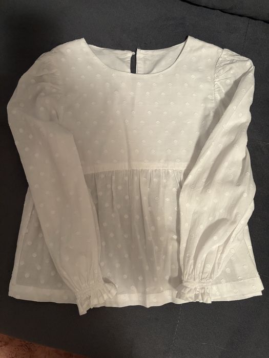 Biala bluzka 110 wlegancka koszula wyjsciowa