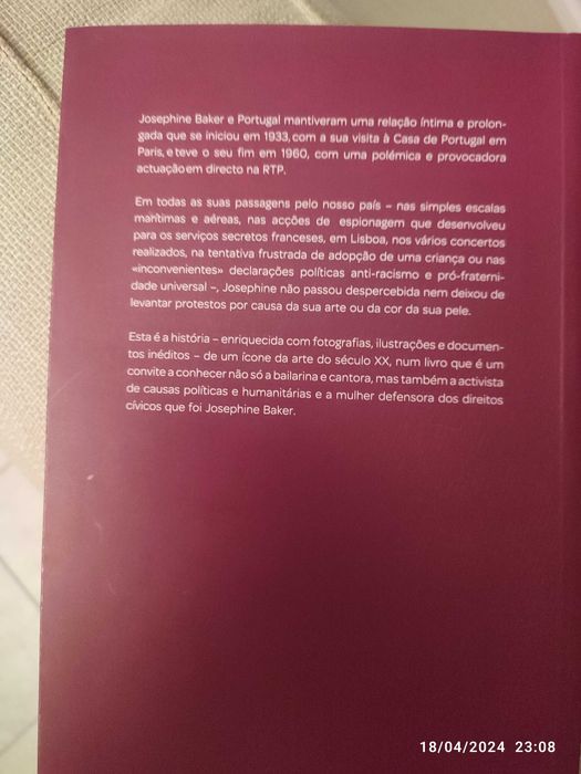Livro + DVD Josephine Baker em Portugal