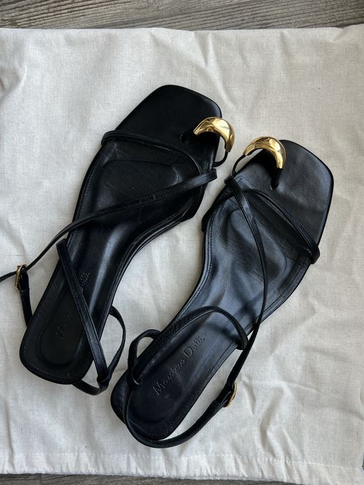 Босоножки kitten heel Massimo Dutti