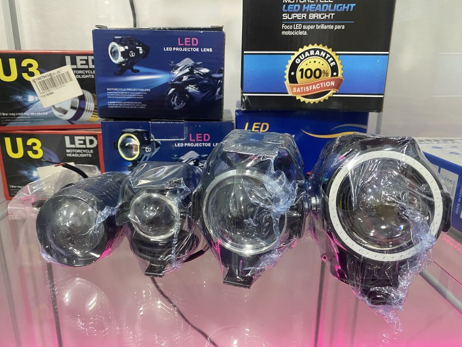 Faróis moto/Foco auxiliares Led 125w 9600Lm