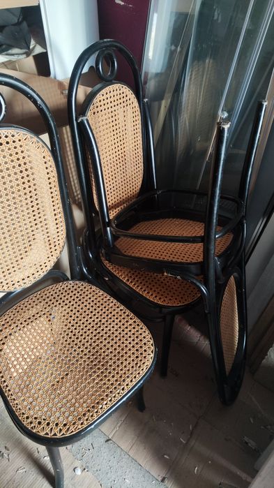 Krzesła rattanowe Vintage Thonet  model 17