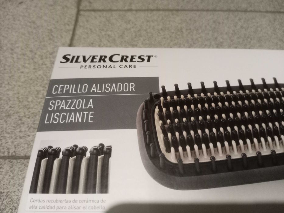 Escova alisadora elétrica de cabelo