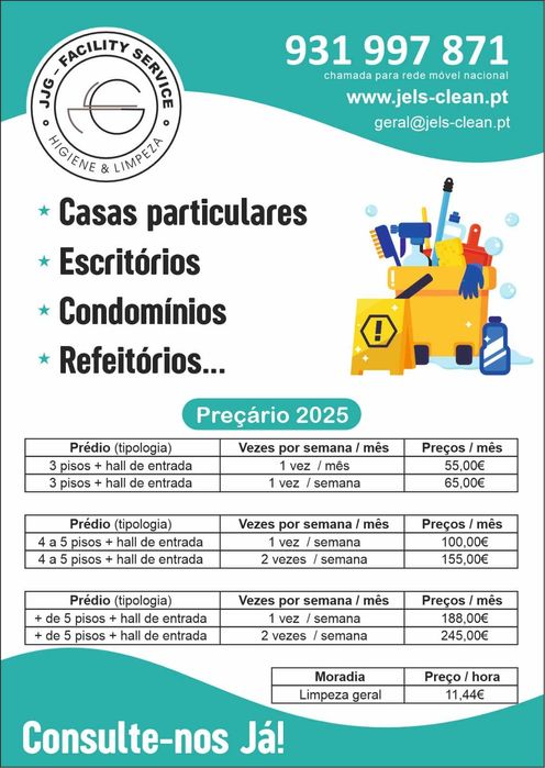 serviços de limpeza