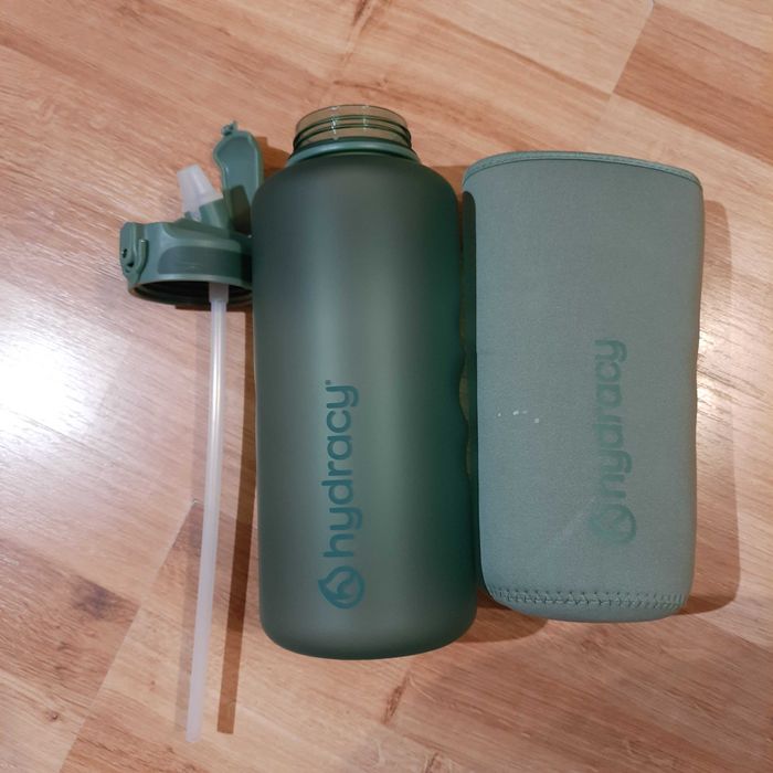 Bidon Butelka na wodę z miarką i słomką 2l  Termopokrowiec HYDRACY