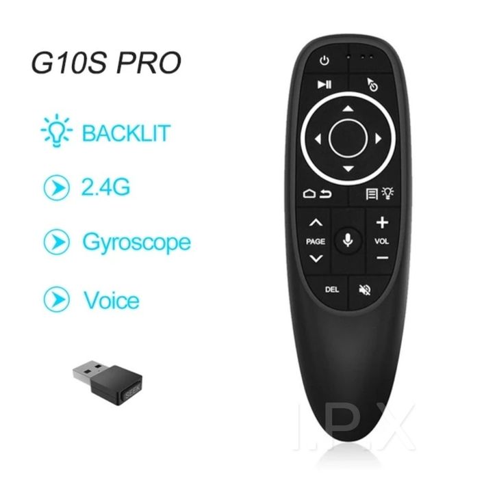 Пульт з гіроскопом та голосовим пошуком G10s(G10S Pro з підсвічування)