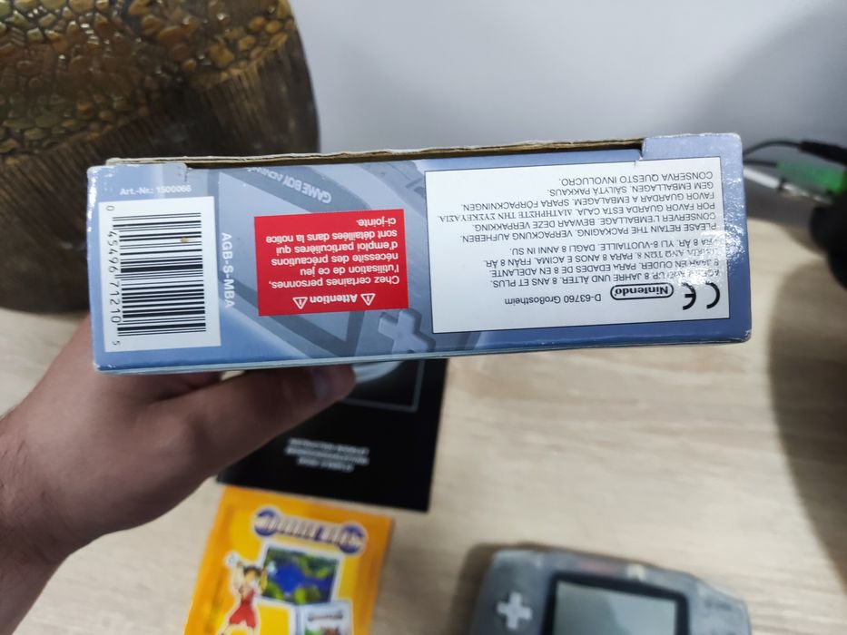 Game Boy advance na caixa
