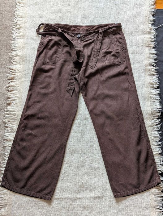 Spodnie lniane damskie