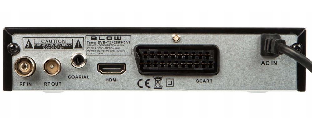Tuner dekoder DVB-T2 TV telewizji naziemnej H.265 HEVC FULLHD USB HDMI