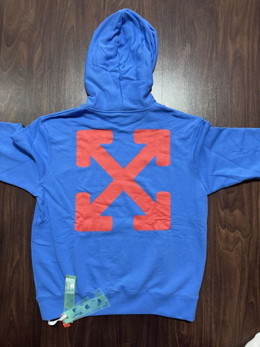 Худі Off White Синє ОРИГІНАЛ офф вайт