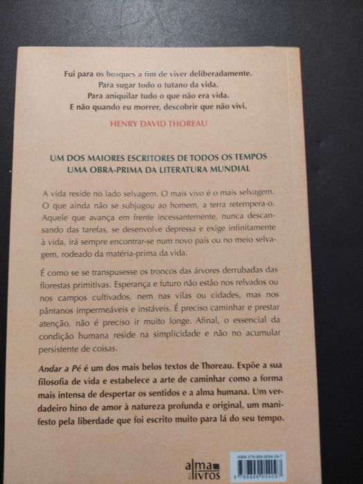 Livro Andar a Pé - Henry David Thoreau
