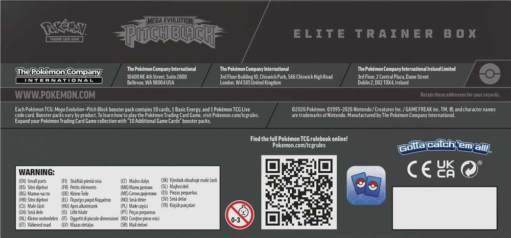 Pokémon TCG: Mega Evolution - Pitch Black - Elite Trainer Box