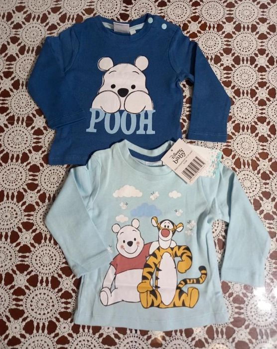 Bluzeczki Kubuś Puchatek Disney 2szt