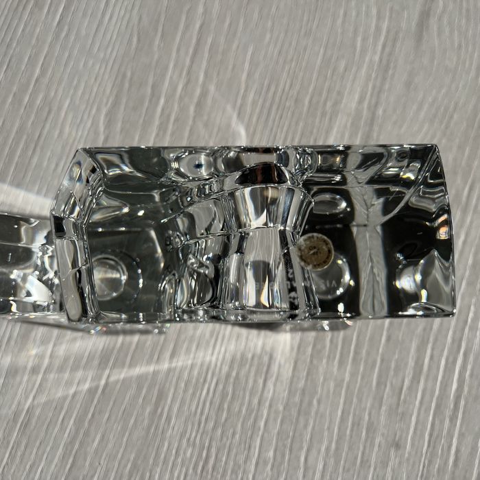 Castiçal Candelabro Vista Alegre de cristal Atlantis