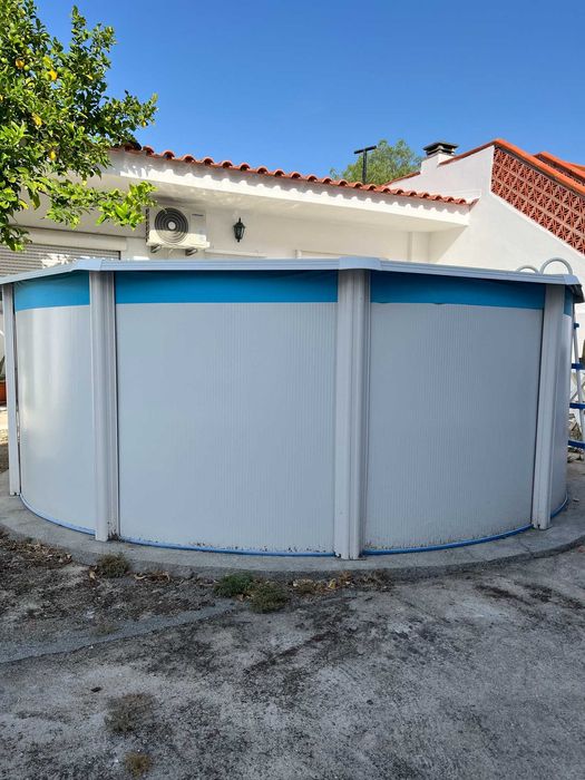 Piscina em aço Gré redonda 350x120