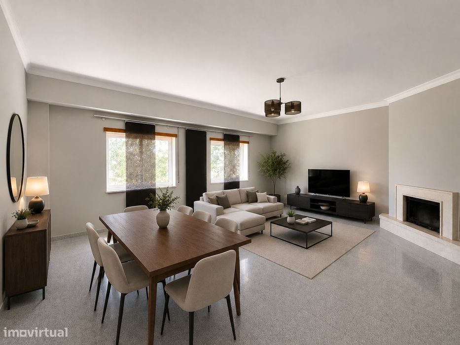 Apartamento T3 com 119 m² . Zona calma e residencial do Montijo