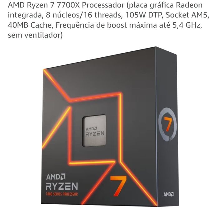 Ryzen 7 700X 8 núcleos