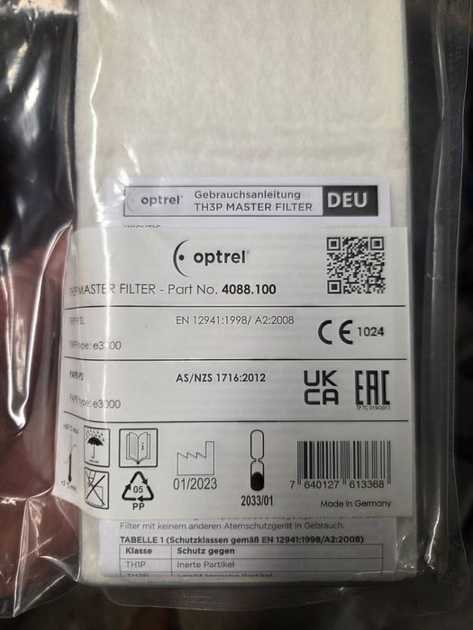 Optrel filtr główny TH3P e3000/e3000x