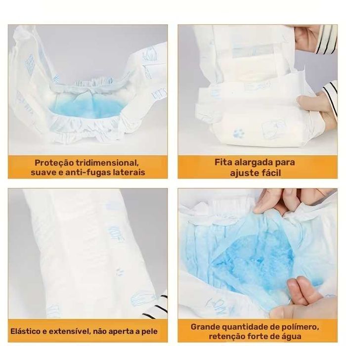 Fraldas para cadelas 2-5 kg