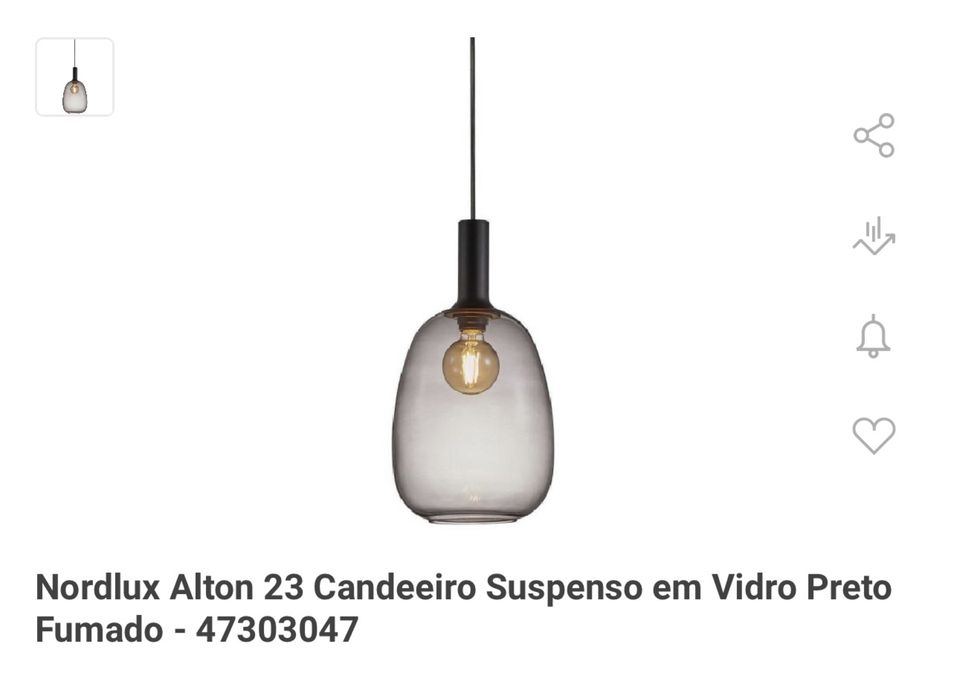 Dois candeeiros Nordlux