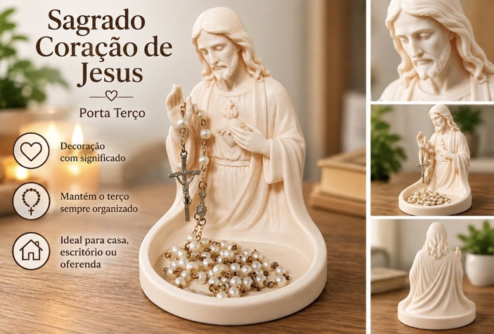 Sagrado Coração de jesus-porta rosário