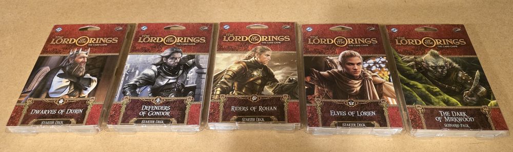 Komplet 4 Talie Startowe + Dark of Mirkwood - LotR LCG – NOWE W FOLII!