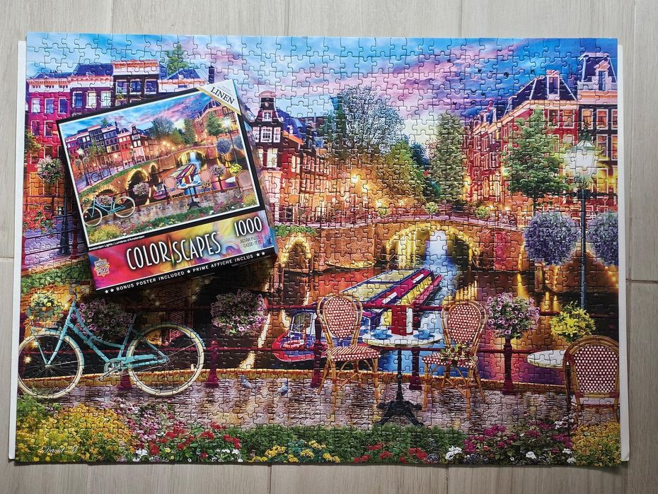 Puzzle 100 peças Amsterdam Canals