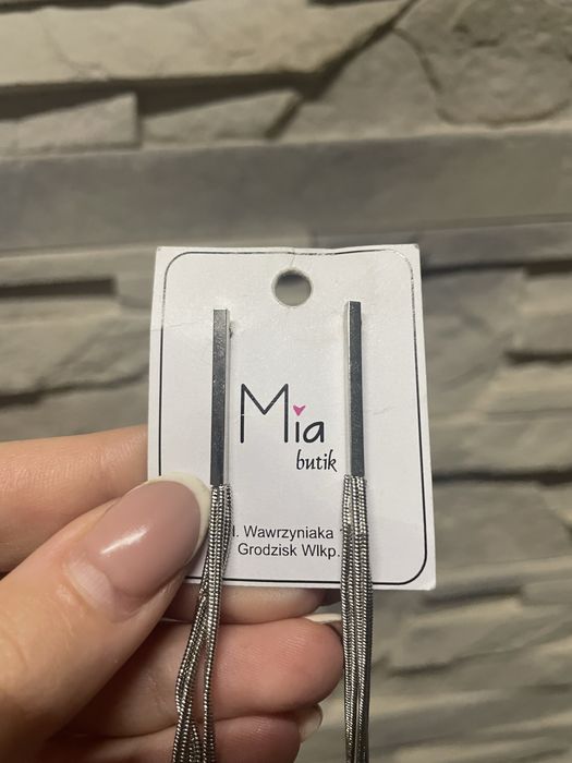kolczyki nowe srebrne