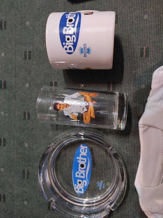 Conjunto 8 artigos merchandising Big Brother 1ª edição