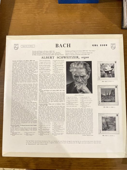 Record Albert Schweitzer - Bach
