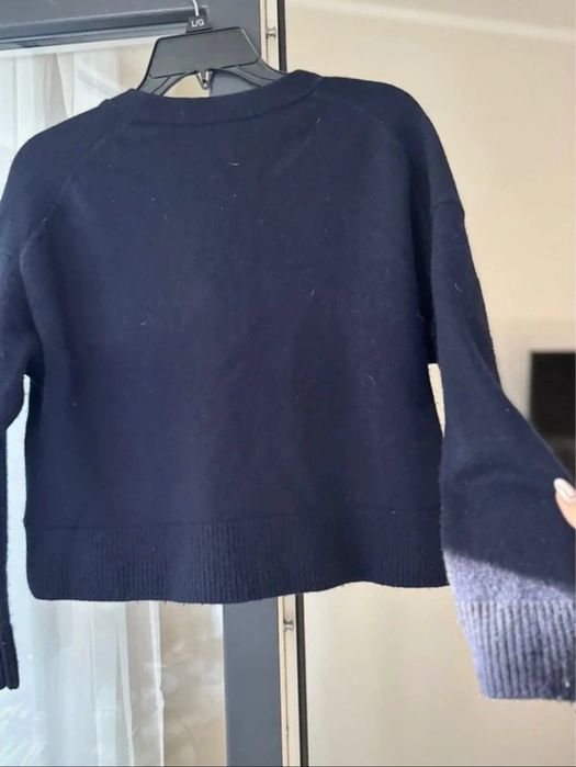 wełniany sweter kardigan massimo dutti