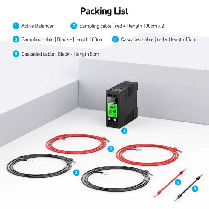 Балансир акумуляторів OSTARYER MK-B5A16V2C 6–16V 5A активний LCD