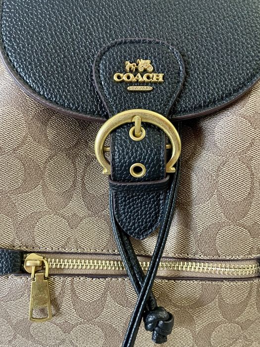 Mala Coach Bege e Preta