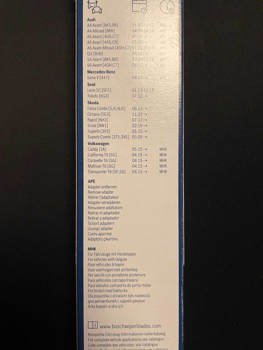 Wycieraczka Bosch tył 400mm (A403H)