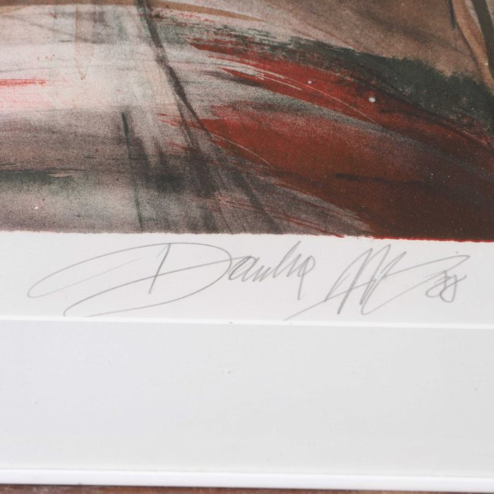 "Mężczyzna" litografia, 1988 r, Danka Jaworska