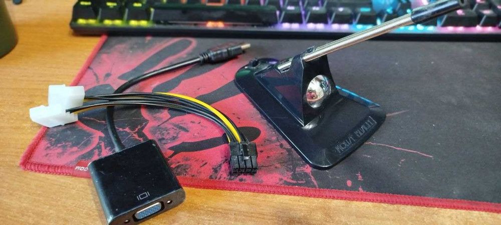 Держатель провода мыши + 2 переходника