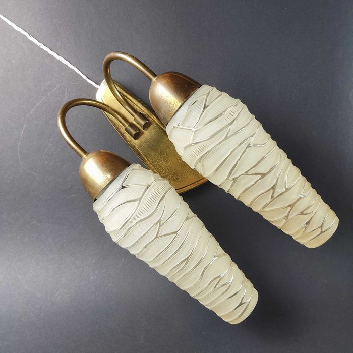 Kinkiet w stylu Mid Century Modern, francuski design z lat 50.- unikat